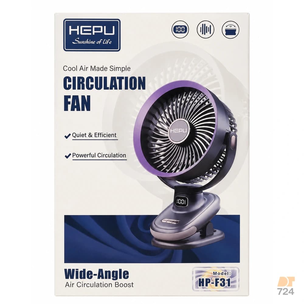 پنکه رومیزی گیره دار هپو مدل HP-F31
