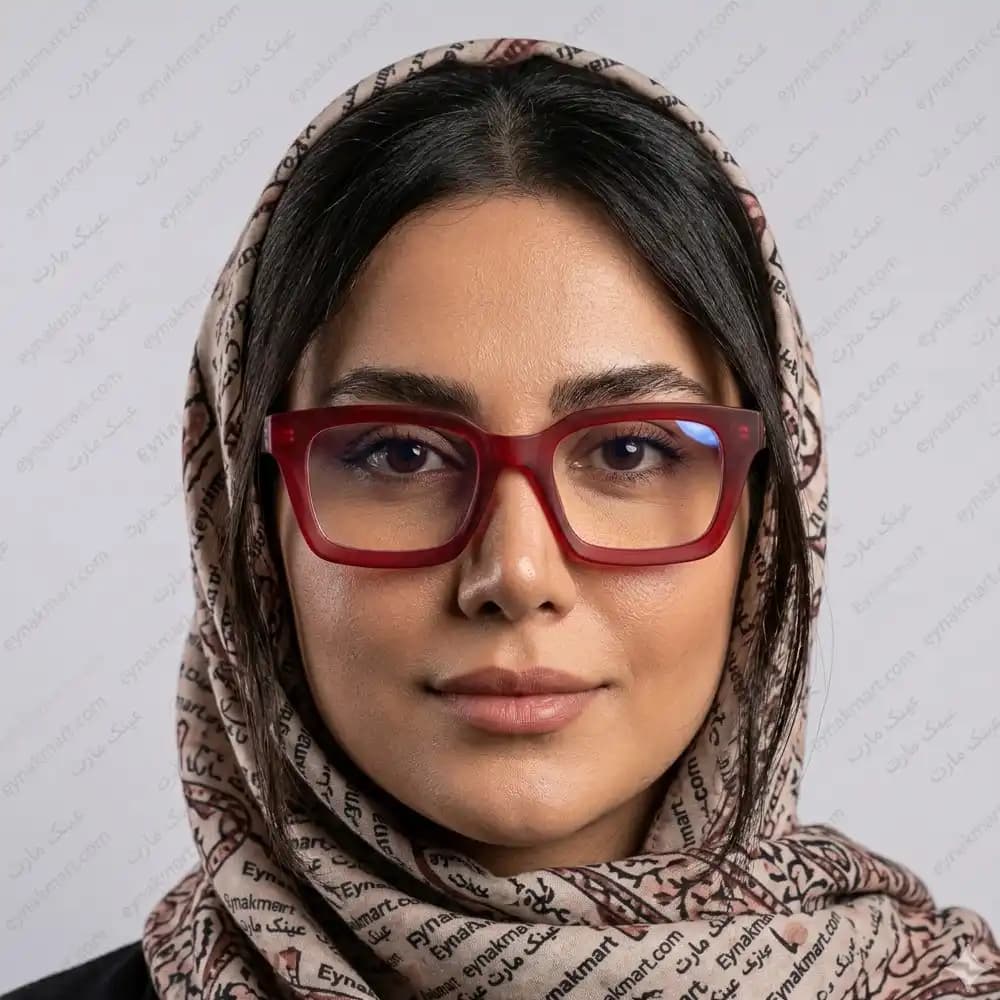 عینک بلوکات زنانه برند CÉLINE مدل 1733 رنگ قرمز — تصویر ۲