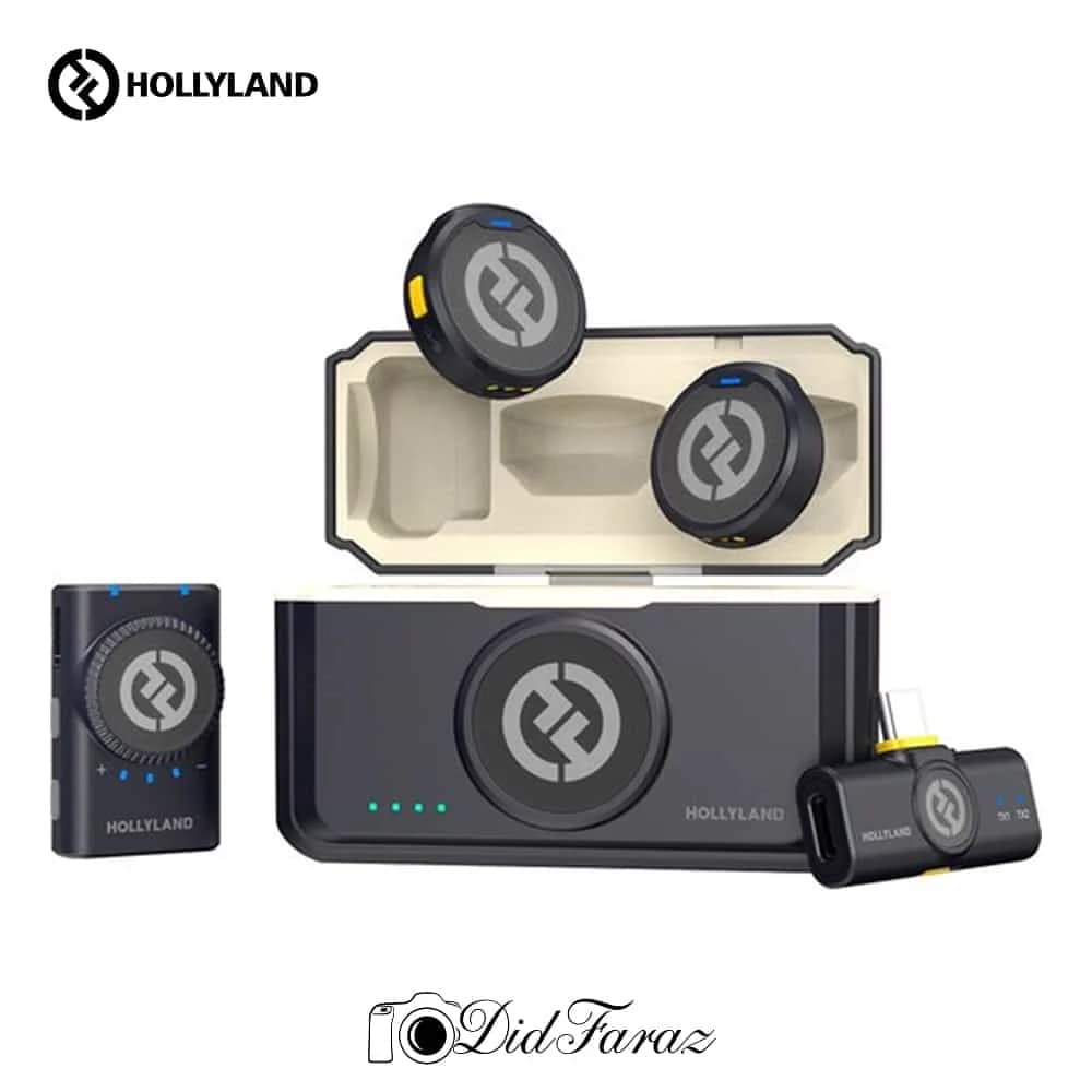 میکروفن بی سیم یقه ای هالی لند Hollyland LARK M2 Combo
