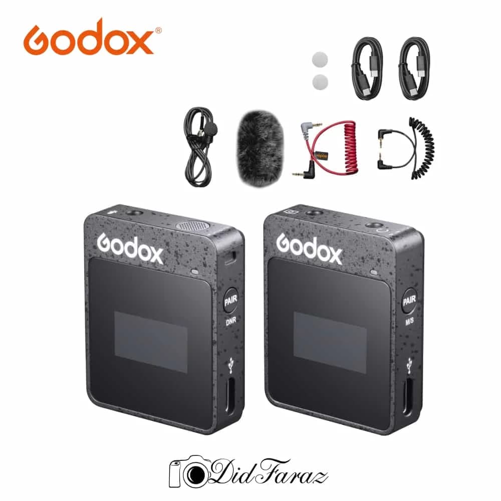میکروفون بی سیم گودکس Godox MoveLink II M2 2-Person Wireless Microphone — تصویر ۶