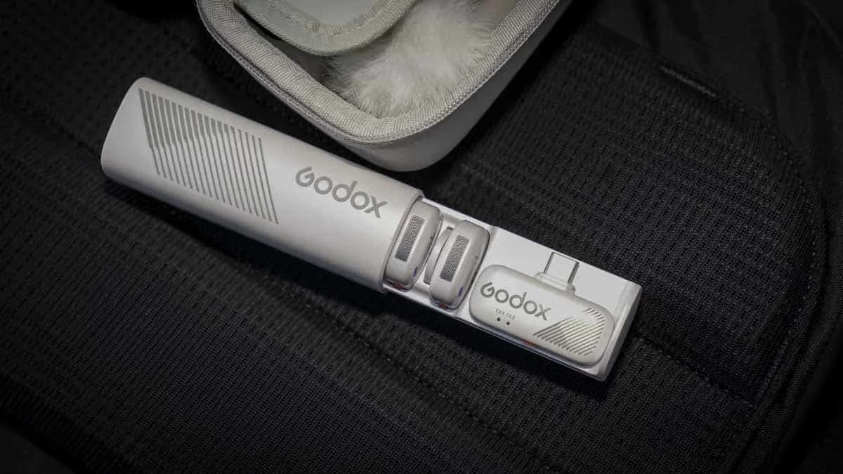 میکروفون بی‌ سیم گودکس Godox Cube-SL 2peson Wireless Microphone with Lightning — تصویر ۴