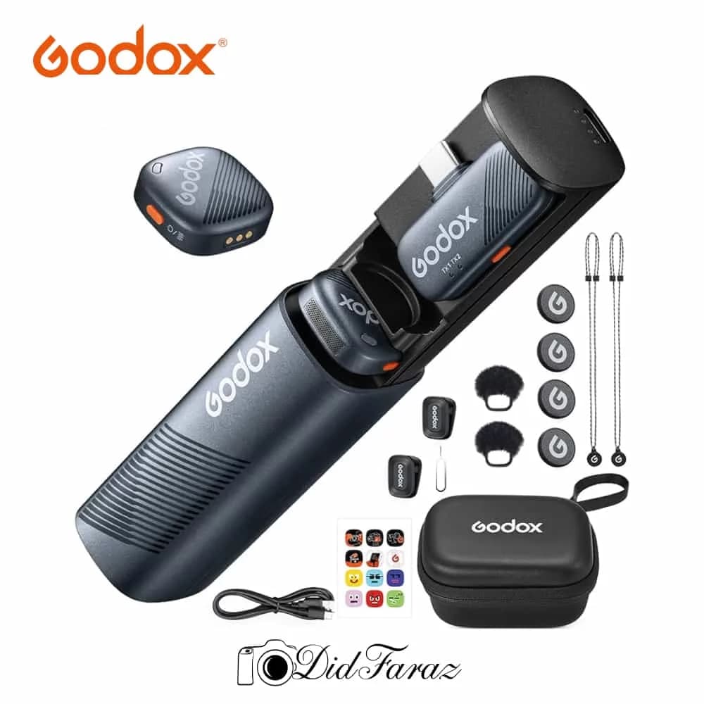 میکروفون بی سیم گودکس Godox Cube-SC 2peson Wireless Microphone with USB-C — تصویر ۵