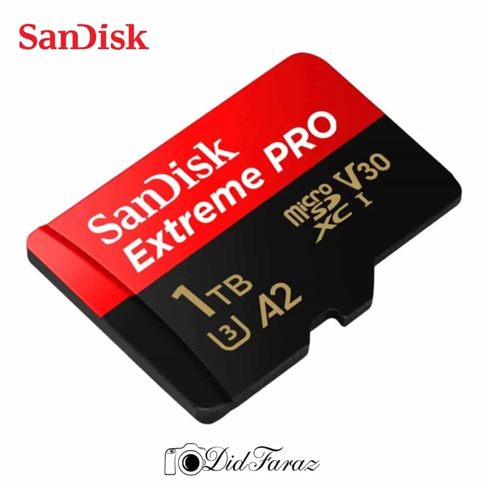 کارت حافظه MicroSDXC سن دیسک مدل Extreme Pro 4k استاندارد UHS-I U3- A2سرعت 200MBps ظرفیت 1 ترابایت — تصویر ۳