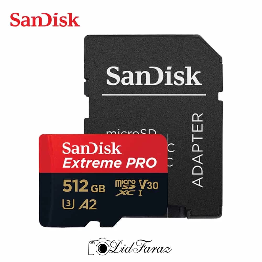 کارت حافظه MicroSDXC سن دیسک مدل Extreme Pro 4k استاندارد UHS-I U3- A2سرعت 200MBps ظرفیت 512 گیگابایت — تصویر ۵