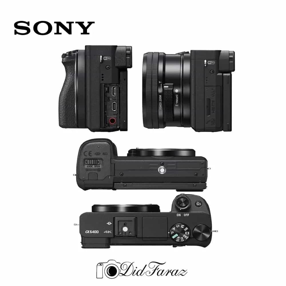 دوربین بدون آینه سونی Sony a6400 Mirrorless Camera with 16-50mm f/3.5-5.6 II — تصویر ۵