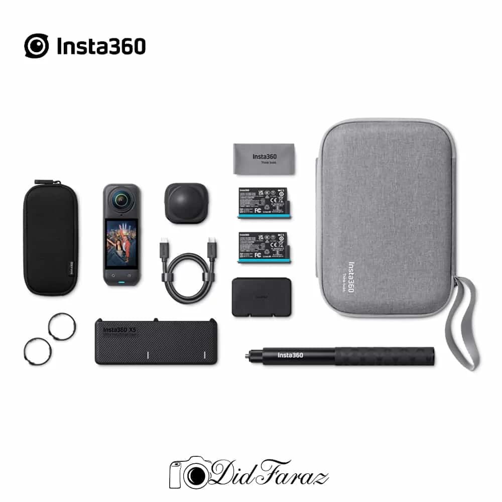 دوربین اکشن اینستا 360 Insta360 X5 360 Action Camera Essentials Bundle — تصویر ۴