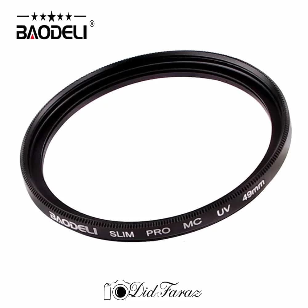 فیلتر لنز عکاسی یو وی بائودلی Baodeli UV slim 49mm filter