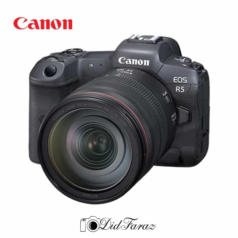 دوربین بدون آینه کانن Canon EOS R5 Mirrorless Camera kit RF 24-105mm f/4 — تصویر ۲