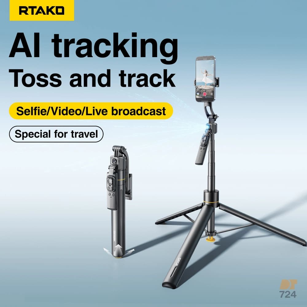 مونوپاد و سه پایه با قابلیت ردیابی 360 درجه رتاکو – مدل ‎RTAKO-360‎ — تصویر ۳