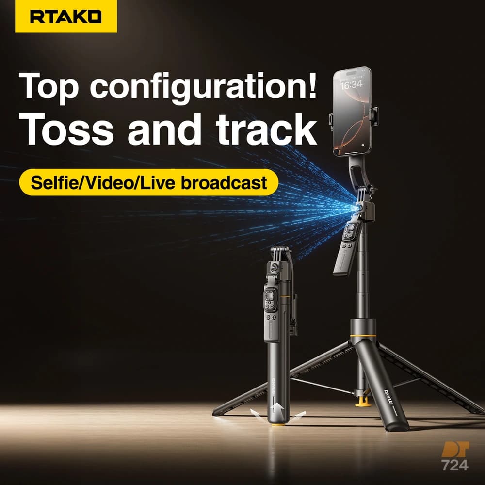مونوپاد و سه پایه با قابلیت ردیابی 360 درجه رتاکو – مدل ‎RTAKO-360‎ — تصویر ۵