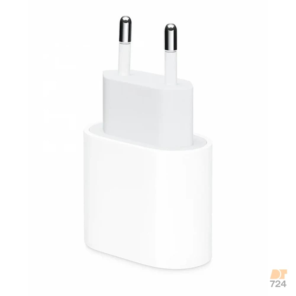 شارژر 20وات اورجینال اپل دو پین Apple 20W USB-C Power Adapter A2347 — تصویر ۳