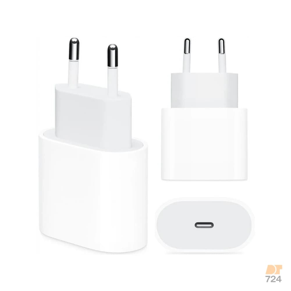 شارژر 20وات اورجینال اپل دو پین Apple 20W USB-C Power Adapter A2347 — تصویر ۴