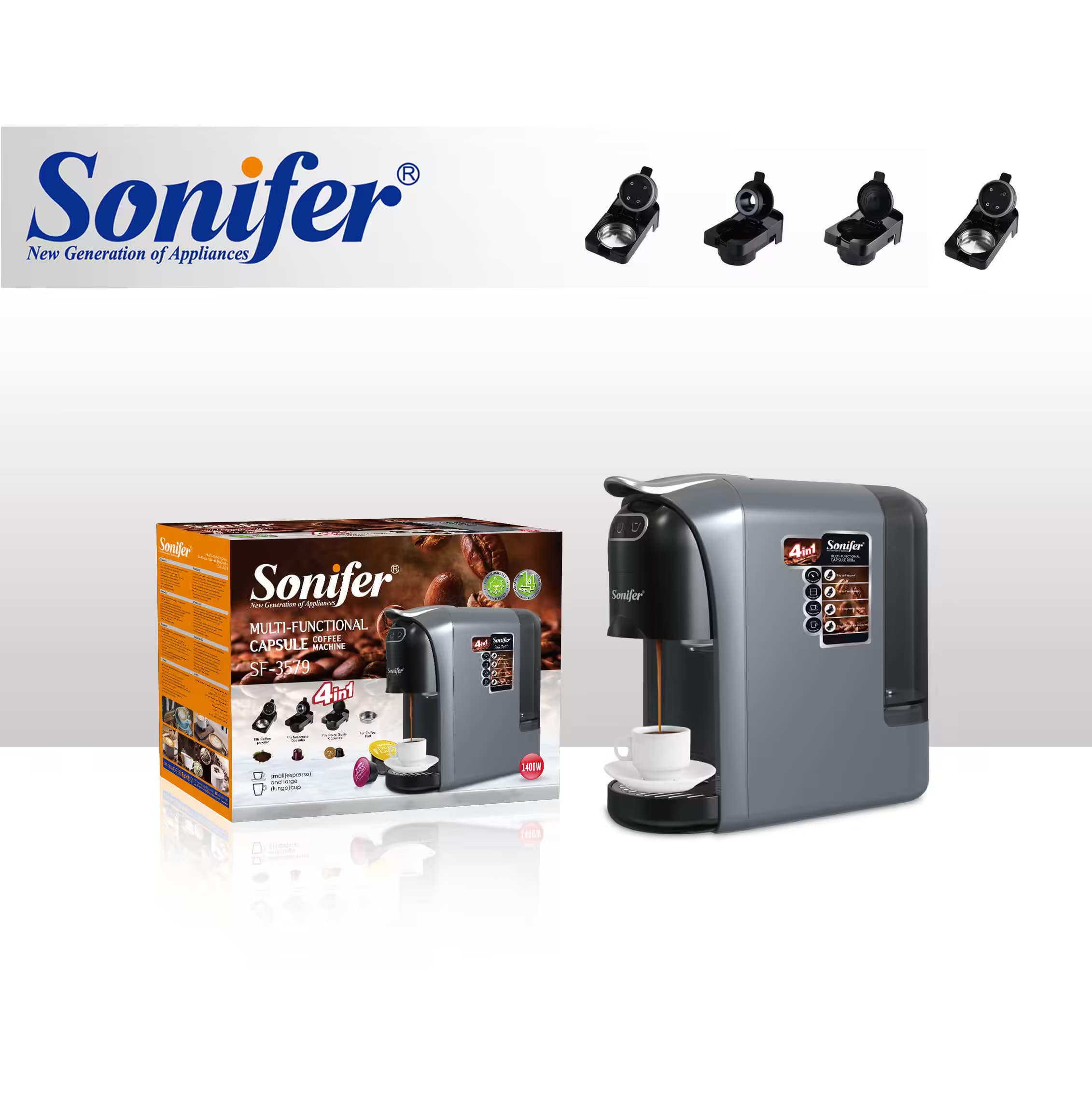 اسپرسو ساز کپسولی سونیفر مدل SF-3579 — تصویر ۲