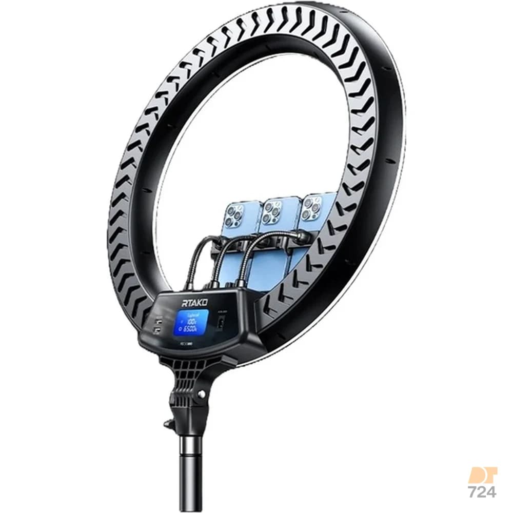 رینگ لایت 18 اینچ رتاکو RTAKO 18″ Ring Light AR-GTB01-18S — تصویر ۵