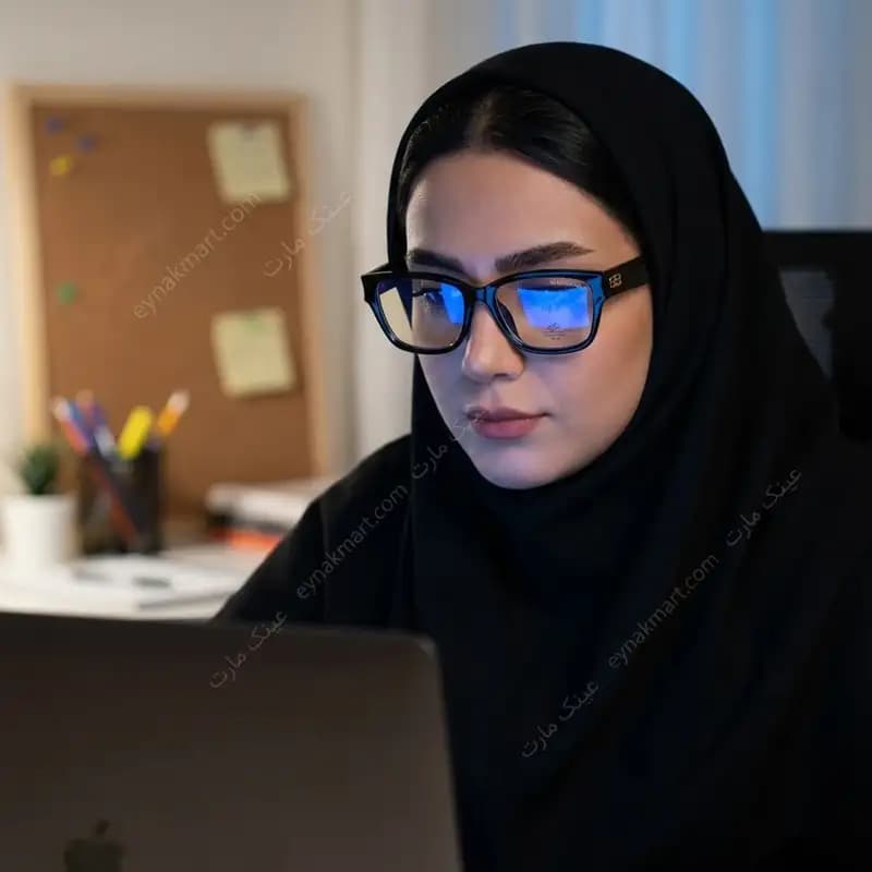 عینک بلوکات بالنسیاگا مدل 5055 مشکی — تصویر ۴