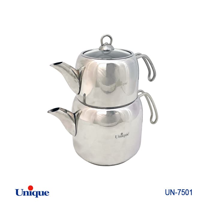 کتری و قوری استیل- 2/30لیتر- ترک UN-7501 — تصویر ۲
