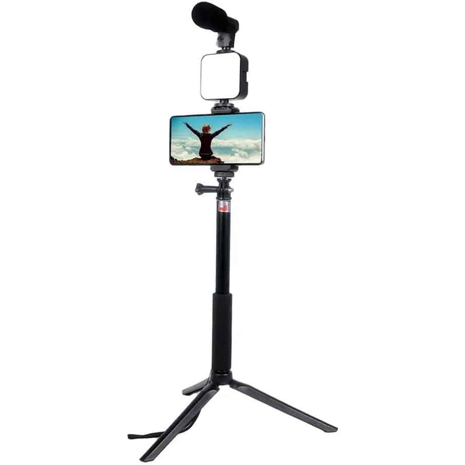 کیت فیلمبرداری با میکروفن مدل KIT AY-49Z — تصویر ۶