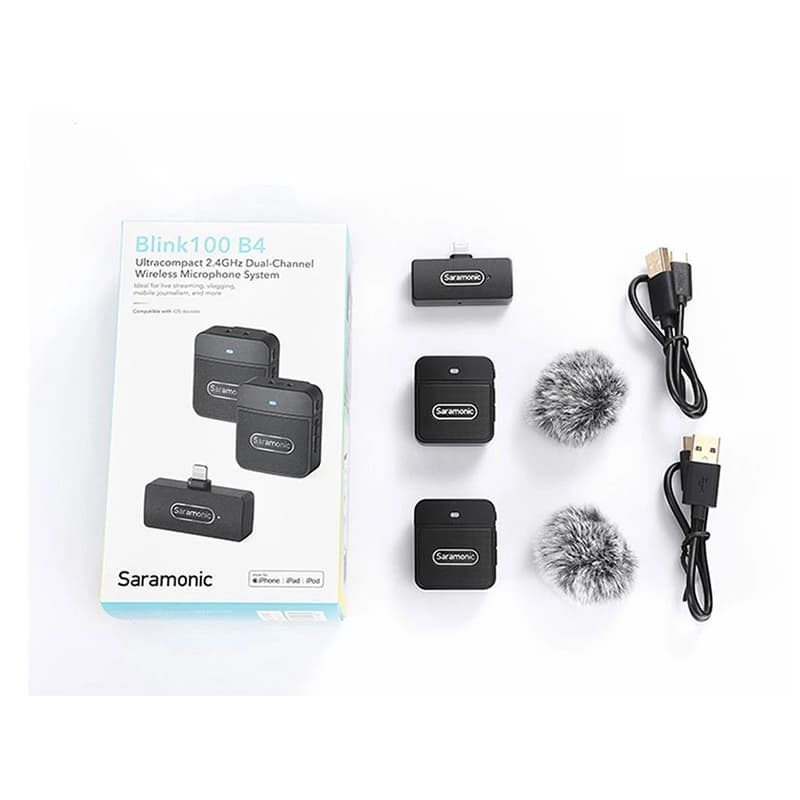 میکروفون بی سیم یقه ای دوتایی سارامونیک مدل Saramonic Blink100 B4 — تصویر ۲