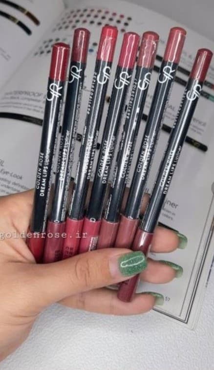 خط لب نودگلدن بابافت نرم ومخلی Golden Rose Dream Lips Lipliner(540-533–538-510) — تصویر ۲
