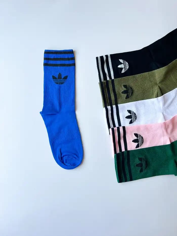 جوراب ساق بلند ورزشی طرح آدیداس adidas یونیسکس — تصویر ۳