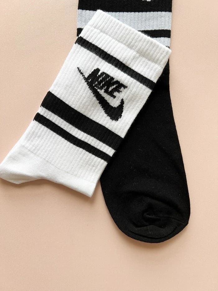 جوراب ساق بلند ورزشی طرح نایکی NIKE مدل دوخط یونیسکس — تصویر ۴