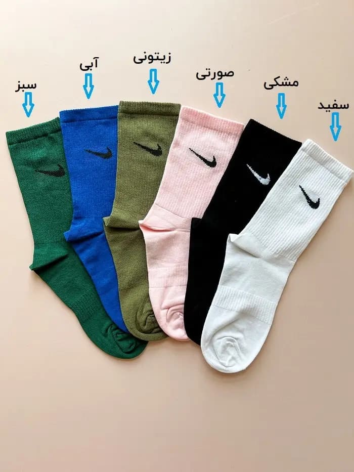 جوراب ساق بلند طرح نایکی NIKE یونیسکس — تصویر ۳