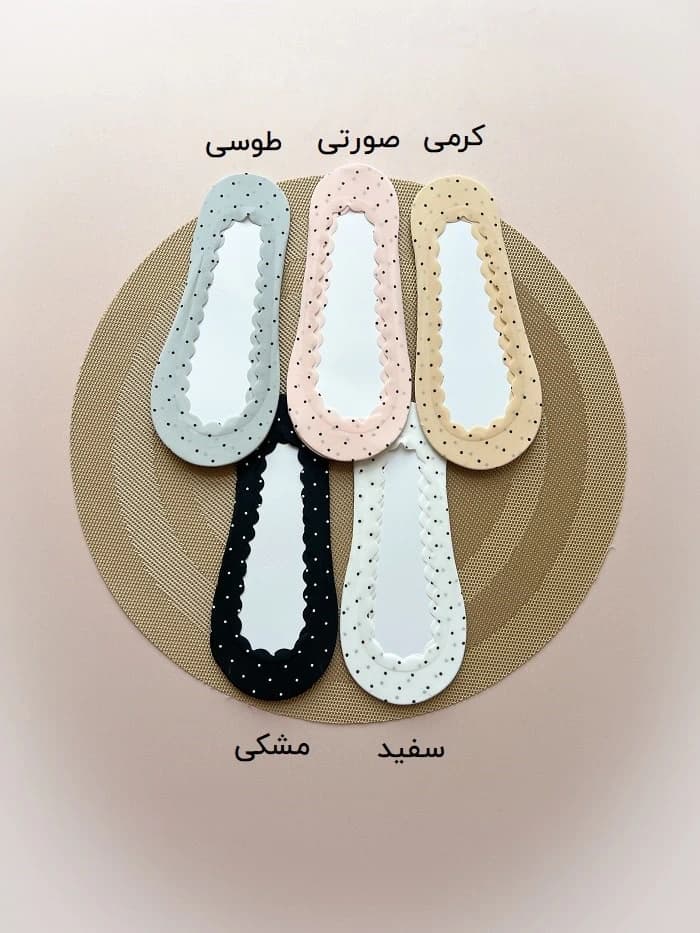 جوراب زنانه کالج لیزری خال خال — تصویر ۴