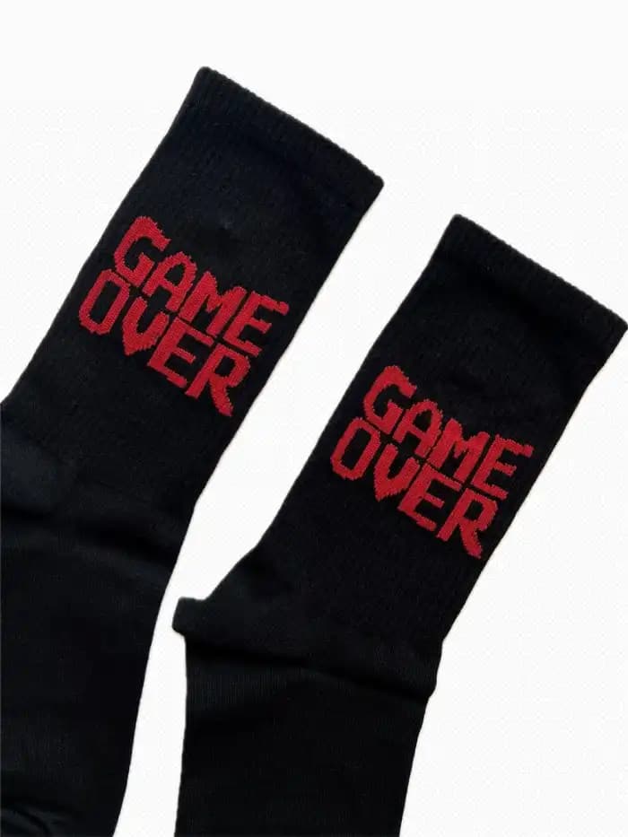 جوراب ساق بلند طرح Game over یونیسکس — تصویر ۳