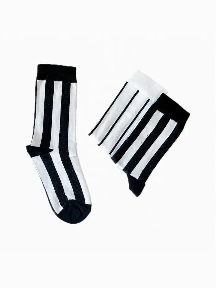 جوراب ساق بلند طرح Zebra یونیسکس — تصویر ۲