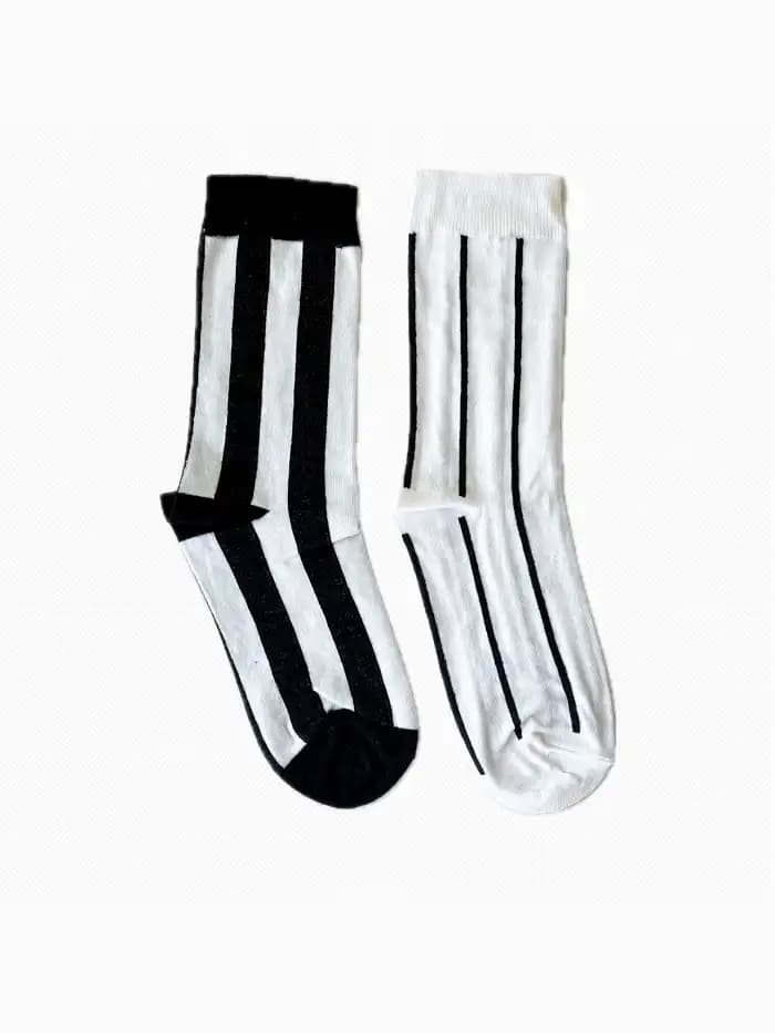 جوراب ساق بلند طرح Zebra یونیسکس
