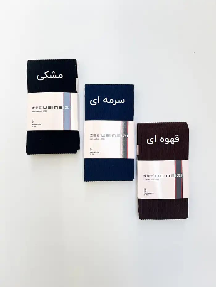 جوراب شلواری زنانه کبریتی درشت — تصویر ۳