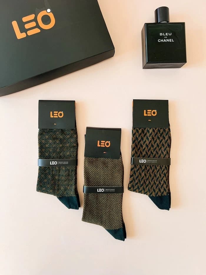 پک جوراب مردانه ساق بلند LEO کد 129 — تصویر ۳