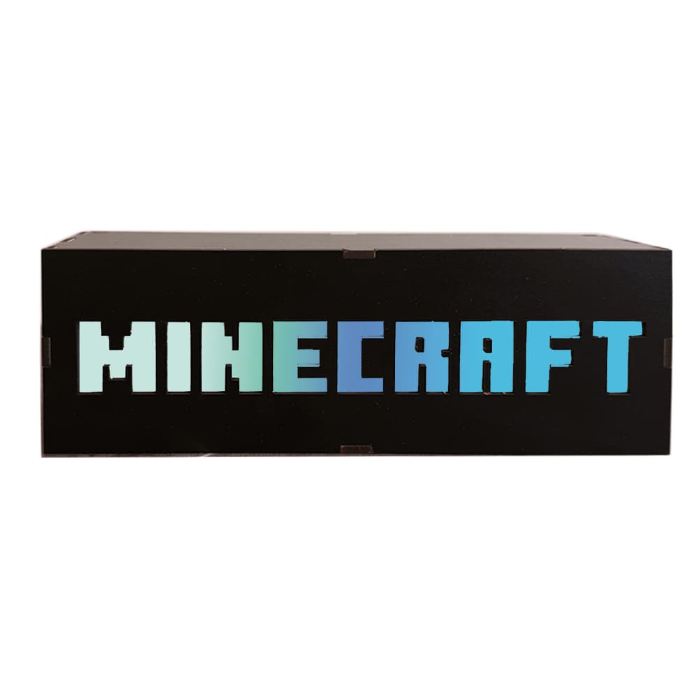 آیکن لایت طرح Minecraft | چراغ دکوراتیو خاص برای اتاق گیمینگ — تصویر ۴