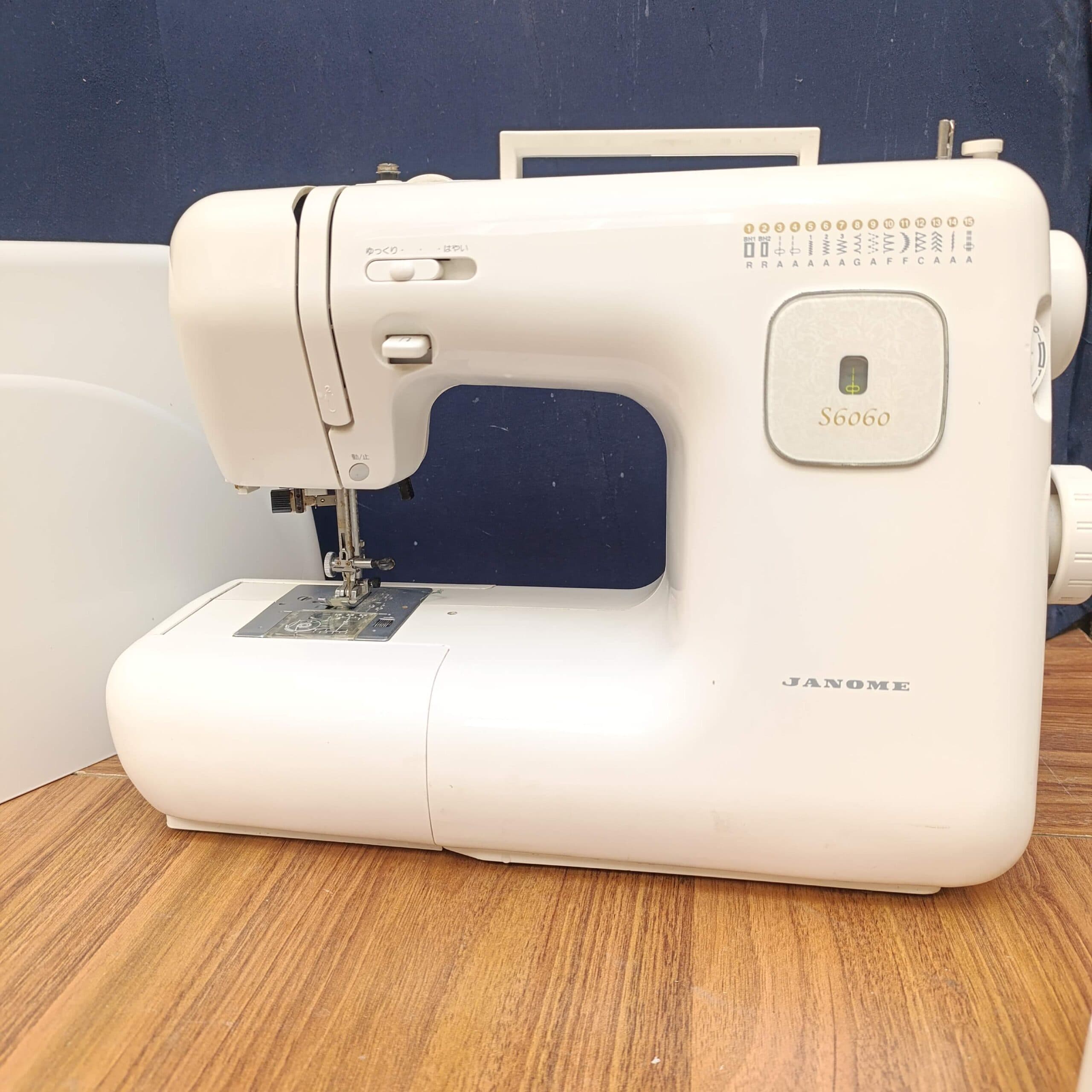 چرخ خیاطی ژانومه 15 مدل دوخت سوزن نخ کن s6060