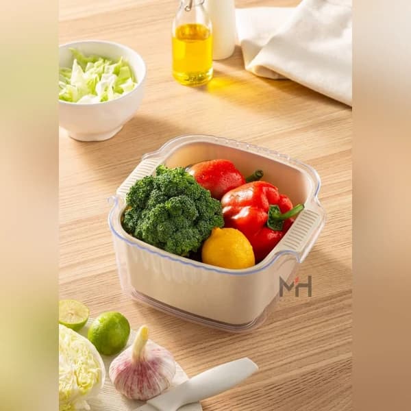 آبکش لگن کریستال شفاف