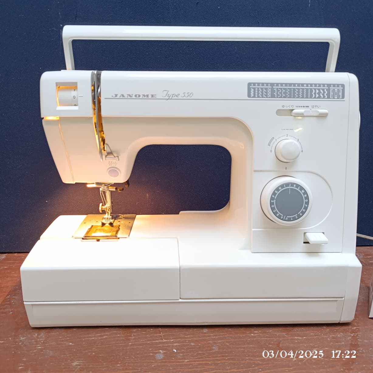 ژانومه(بدنه فلزی) چرخ خیاطی مدلtype 550