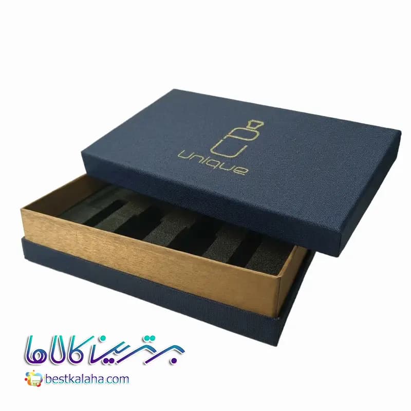 هارد باکس سه تکه سرمه‌ای طلایی ۱۳×۲۳×۵ کد ۳۰۱۶ — تصویر ۳