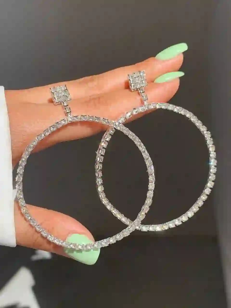گوشواره مجلسی طرح دایره