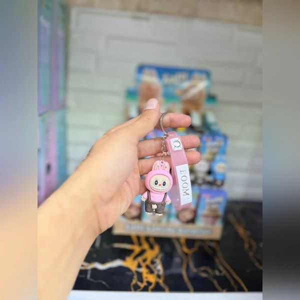 جا‌سویچی سیلیکونی لبوبو – آویز کلید فانتزی — تصویر ۲