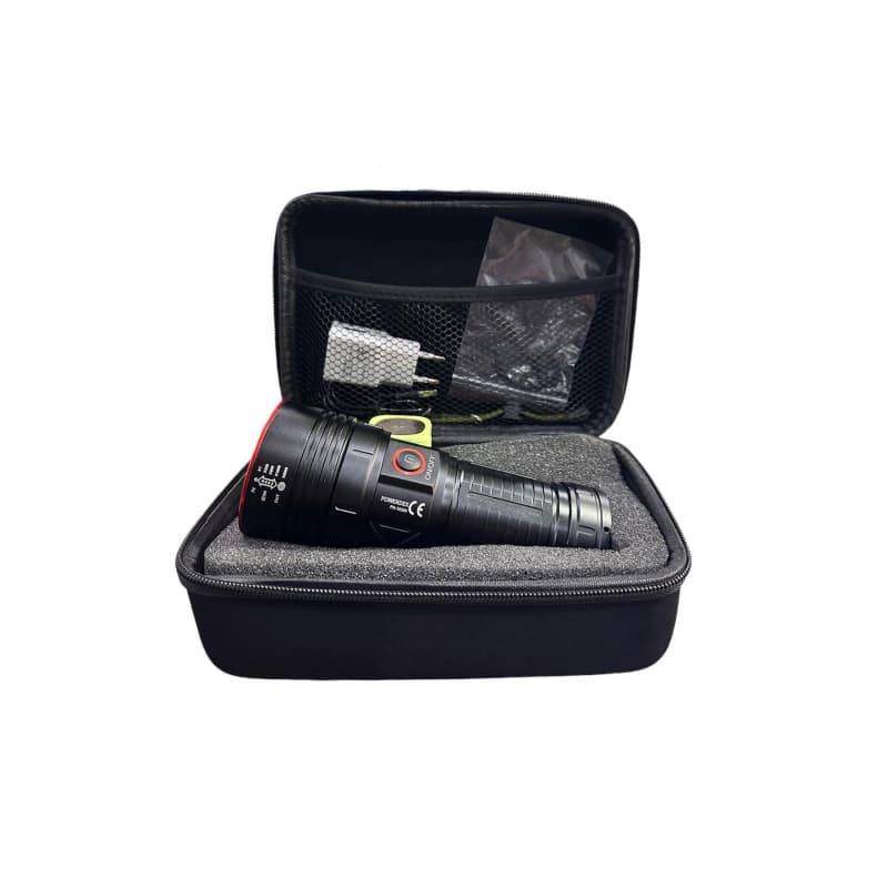 چراغ قوه حرفه‌ای Powerdex PD-10200 | توان 35 وات | شدت روشنایی 3500 لومن | مجهز به باتری قدرتمند 12800 میلی‌آمپر | قابلیت زوم حرفه‌ای | طراحی مقاوم و مناسب شکار | ابزار روشنایی پیشرفته برای سفر، کمپین — تصویر ۳