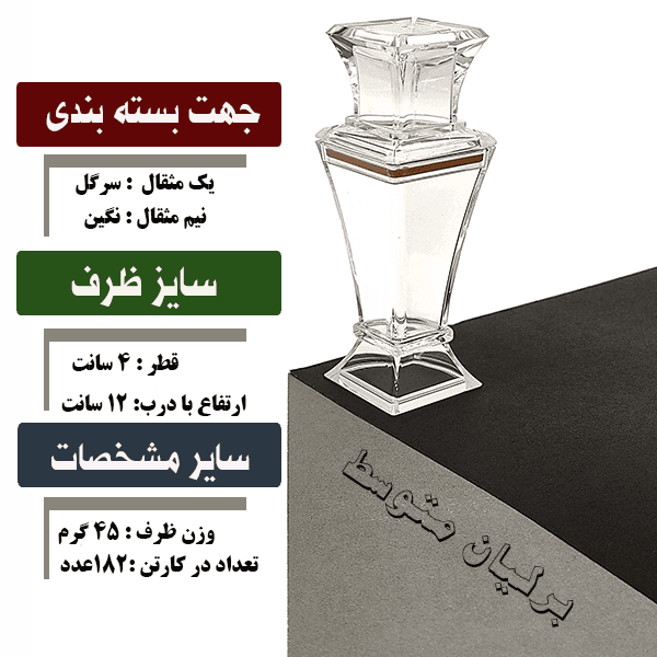 ظرف برلیان متوسط – ساده