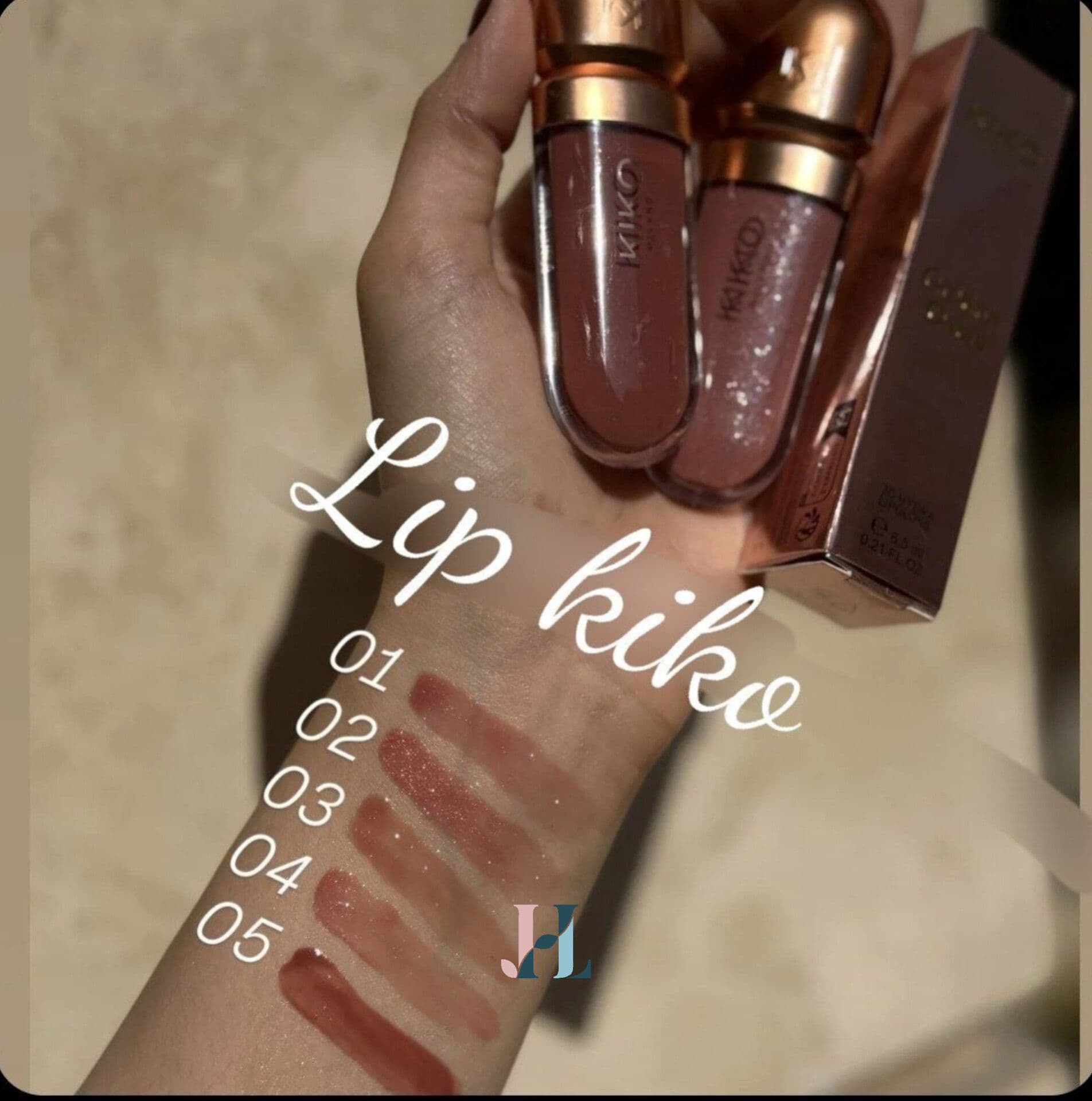 لیپ گلاس کیکو kiko golden oasis — تصویر ۴