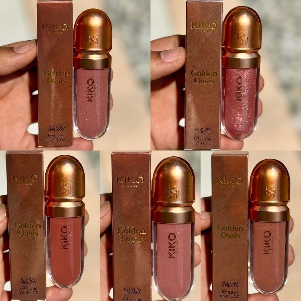 لیپ گلاس کیکو kiko golden oasis — تصویر ۳