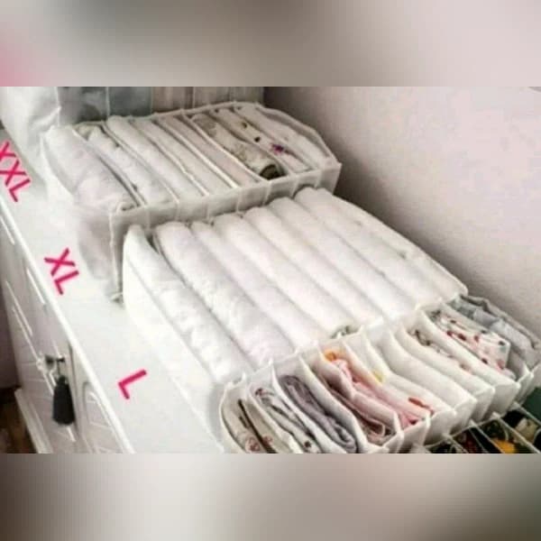 نظم‌دهنده کشو پارچه‌ای سه سایز L، XL و XXL | ارگانایزر کشو لباس و وسایل