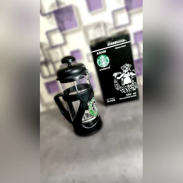 فرنچ پرس 350 میلی لیتر استارباکس | فرنچ پرس قهوه و دمنوش شیشه‌ای