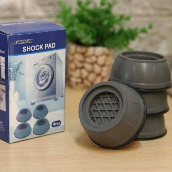 پایه لرزه‌گیر ماشین لباسشویی بسته ۴ عددی Shock Pad | ضد صدا و ضد لرزش