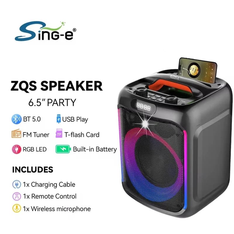 اسپیکر بلوتوثی قابل حمل سینگ آی مدل ZQS6170 — تصویر ۲