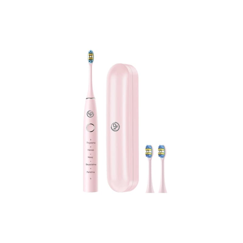 مسواک برقی NPO Nicefeel X610 | شارژی و حرفه‌ای | 40000 لرزش در دقیقه | فناوری سونیک | رنگ صورتی | طراحی ارگونومیک | مناسب برای مراقبت کامل از دندان و لثه | انتخابی مدرن برای بهداشت دهان و دندان