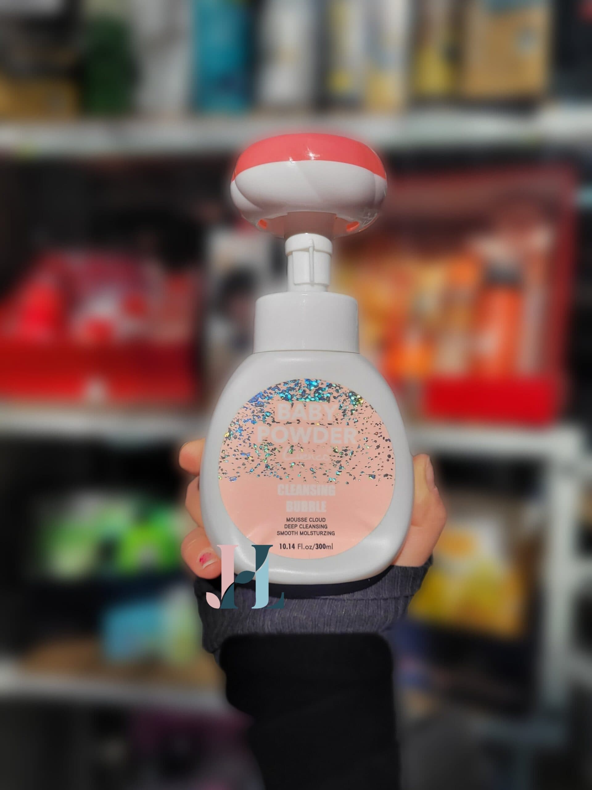 فوم شست و شو صورت گل دار شکوفه baby powder