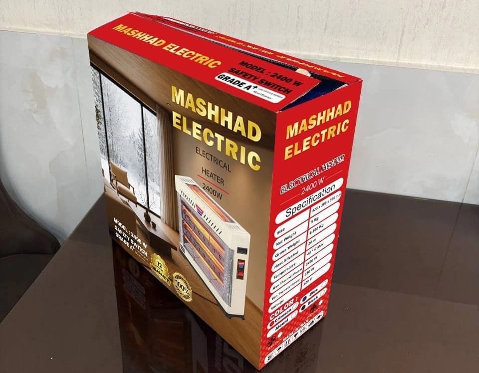 بخاری برقی مشهد الکتریک فن دار — تصویر ۴